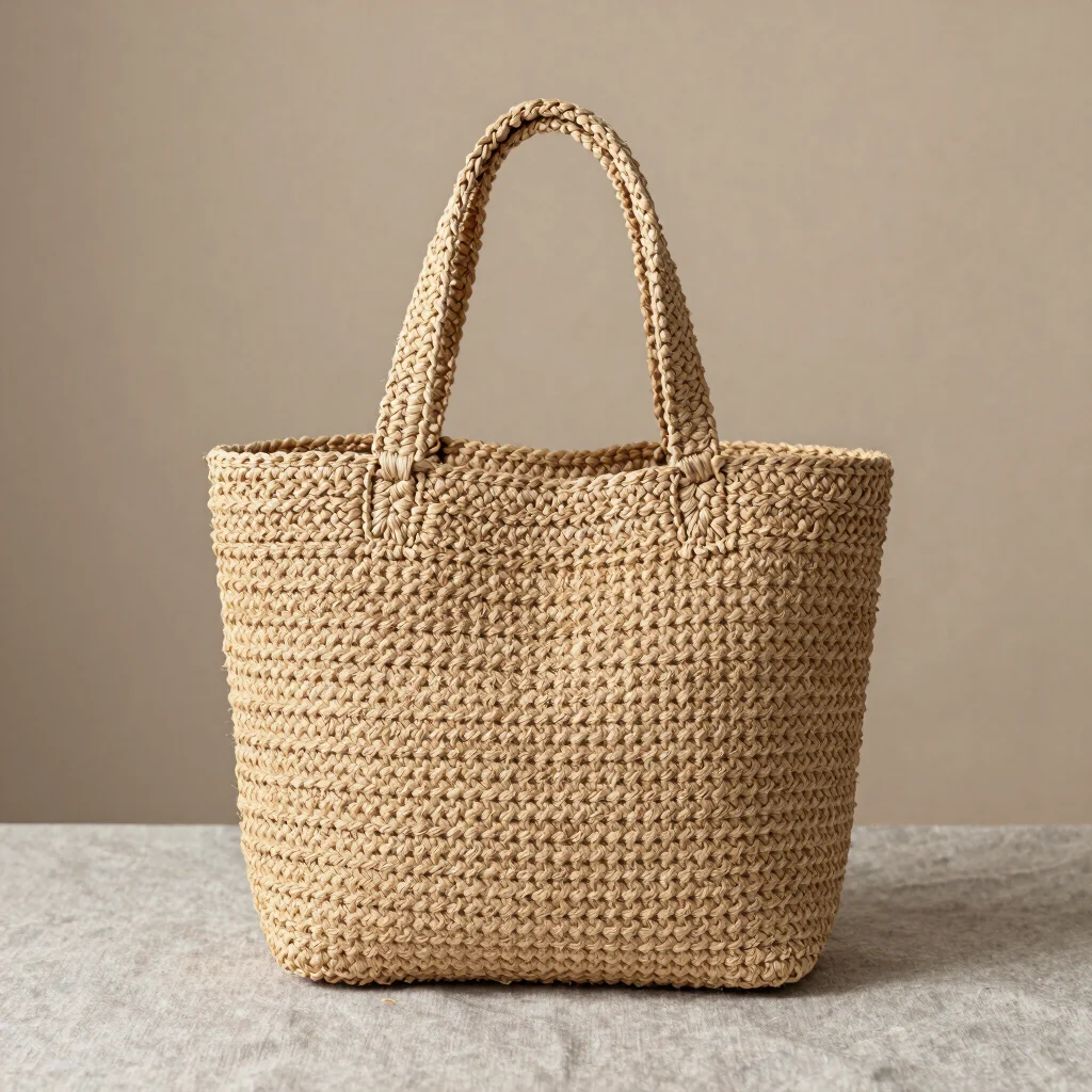 Raffia Market Shopper Bag