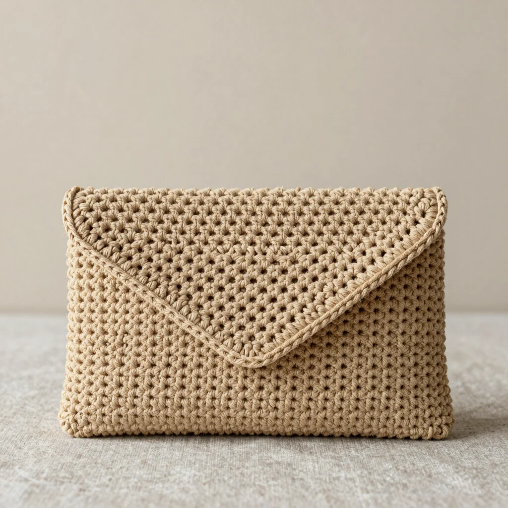 Lattice Stitch Envelope Clutch