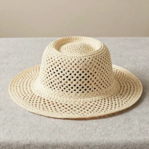 Wide-Brimmed Organic Cotton Sunhat