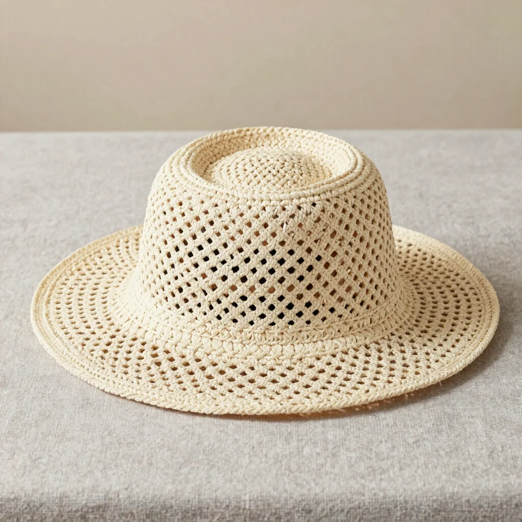 Wide-Brimmed Organic Cotton Sunhat