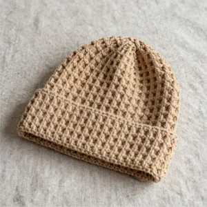 Textured Slouchy Waffle Beanie